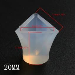 New 1PCS Pyramid 6 Sizes Craft DIY Transparent UV Pyramid Resin Liquid Silicone Combination Molds for Making Jewelry