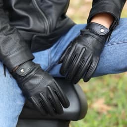 New 1Pair Gloves Men Women Gloves First Layer Cowhide Wear-resistant Camping Mittens Touch Screen Protective Equipment