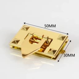 2Pcs Metal Turn Twist Lock Buckle Purse Spring Latch for Bags DIY Handbag Locks Clasp Bag Closure Sewing Hardware Accessories