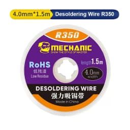 MECHANIC R350 1.0 1.5 2.0 2.5 3.0 3.5 4.0mm Powerful Solder Wick Electric PCB Board Tin Absorption Pure Copper Desoldering Braid