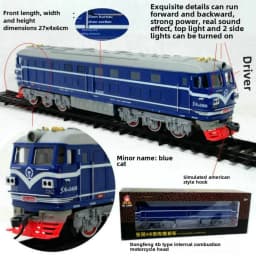 Simulation Dongfeng Train Head Aole Diesel Locomotive 4B Electric Track Train Collection Vehicle Toys