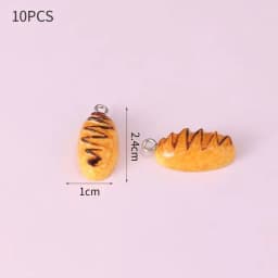 10pcs Resin Imitation Strawberry Shape Charms For DIY Key Chain Necklace Pendants Ornament Jewelry Making Accessories