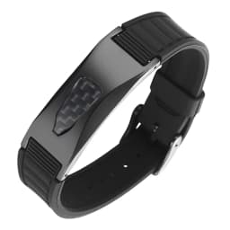 7 in 1 Titanium Silicone Magnetic Energy Armband Power Bio Bracelet Health Pain Relief Magnet Health Bracelet Bangle 3000 Gauss