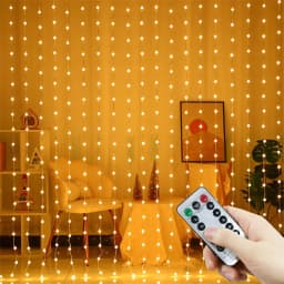 Home Decoration Garland Lights LED USB Curtain String Lights 8 Modes Fairy Christmas with Remote Control for Bedroom Wedding