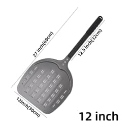 12 13 14Inch Pizza Peel Long Handle Turning Aluminum Pizza Turner Nonstick Baking Tool Perforated Paddle Kitchen Accessory