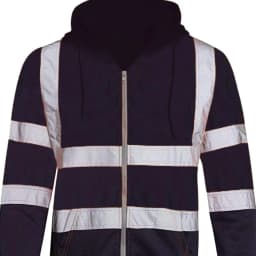 2025 M-4XL High Visibility Hoodie Coat Safe Luminous Strip Warning Drawstring Hoodie Overalls Cold-Proof Outdoor Work Jacket