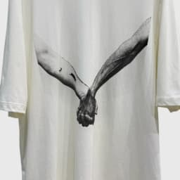 HKSH Spring Summer New Men's RO Style Round Collar Printed T-shirt Oversized Chic Cotton Chic Top American Loose Y2K Tees HK4638