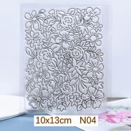 Polymer Clay Texture DIY Pottery Clay Jewelry Emboss Tree Leaf Flower Stamp Soft Pottery Polymer Clay Tools Mandala Plants Stamp
