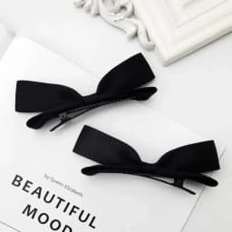 2pcs Cute 3D Bow Hair Clips Cute Sweet Pink Girls Bangs Hair Pin Elegant Headwear Girls Women Hair Accessories