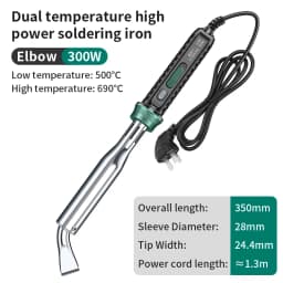 LUXIANZI Electric Solder Iron High Power 220V External Heat Adjustable Temperature Welding Pen Repair Tool With Indicator Light