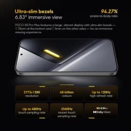 POCO X8 Pro Global Version Smartphone Dimensity 8500-Ultra 6500mAh Battery 6.59" 120Hz AMOLED 50MP NFC Android 16
