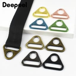 5/10Pcs Deepeel 25mm Metal Triangle Ring Buckle Bag Strap Adjust Buckles Webbing Backpack Belt Clasp Hook DIY Bags Accessories