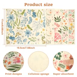 5/6/12PCS Kitchen Dish Towels Absorbent Swedish Dishcloths Kitchen Dish Rags Soft Non-woven Cloths for Washing Dishes Cleaning