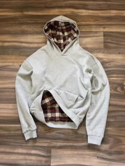 Autumn and winter new Korean retro style Y2K American style gray pullover hoodie simple daily versatile style
