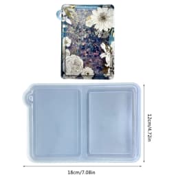 Photo Frame Resin Art Shaker Mold Creative Card Pendant Clear Quicksand Silicone Mold DIY Crafts Casting Epoxy Mold for Keychain