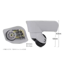 2Pcs/Pack Luggage Wheel for Delsey Wheels Replacement Suitcase Repair Accessories Omni-directional Wheel Mute