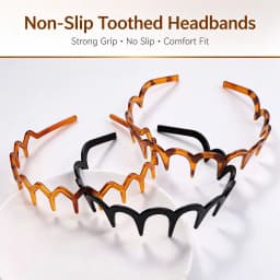 Fashion Wave Headbands for Women Solid Color Toothed Non-slip Hair Bands Girl Face Wash Sports Hairbands Hair Accessories