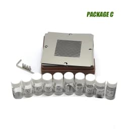 80mm/90mm Aluminium Alloy BGA Reballing Station Kit 90*90mm BGA Reballing Station with 10/PCS BGA Universal Stencil Solder Balls