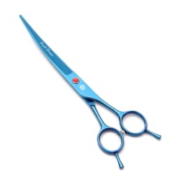 Purple Dragon Dog Grooming Scissors 6.5" 7" Stainless Up Curved Scissors Professional Pet Shears Chunker Thinning Scissors Z3002
