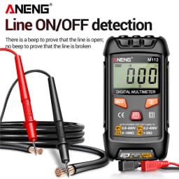 ANENG M113 Inteligent Multimeter 1999 Count Digital AC/DC Voltage Meter Ohm NCV Measuring Mini Instruments Electricity Test Tool
