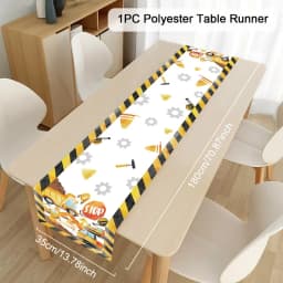 Construction Party Disposable Tableware Birthday Decoration Boy Baby Shower Excavator Truck Tractor Construction Birthday Decor