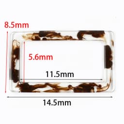 2Pcs Amber Plastic Handle Women's Bag Handles Acrylic O D Ring Handbag Woven-bag Replace Rings Purse Frame DIY Bags Accessories