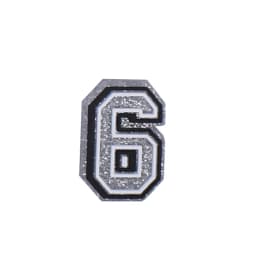 Number Shoe Charms for Crocs Accessories Decorations Silvery Pins Boy Girls Clogs Charms Women Kids Jeans Shoes Accessories
