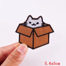 Hot New Animal Cat Embroidered Patches Iron On Patches For Clothing Thermoadhesive Patches Cartoon/Frog Dinosaur Duck Patch DIY