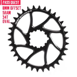 Round Oval 0mm Offset For SRAM Gx XX1 Eagle GXP PASS QUEST Crankset Round MTB Narrow Wide Chainring 28T 30T 32T 34T 36T 38T