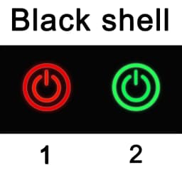 16/19/22MM Two Color LED Black Waterproof Metal Button Switch Power Symbol Suitable for Cars Ships Motorcycles 6V 12V 24V 220V