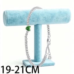 2026 New 925 Silver Classic Women's Circular Logo Love Heart Tennis Adjustable Bracelet Display Tool DIY Exquisite Charm Jewelry