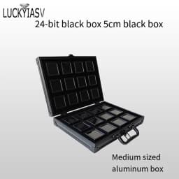 Portable Travel Gems Box Show Gemstone Storage Case Beads Diamond Pendant Exhibition Box Shockproof Gem Jars Exhibition Tray