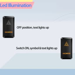 Amber Led Light 12V Car Push Button Switch Winch A/C ON OFF For Toyota 4Runner Tacoma Land Cruiser Reiz Hilux Prado FJ Cruiser