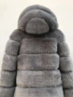 DEAT 2026 Autumn New Warm Solid Color Faux Fur Coat Women O-neck Long Sleeve Hooded Solid Color Thicken Clothing Female 15C692