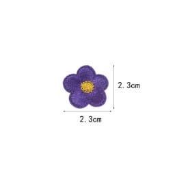 10pcs Small Flower Patches Iron On Embroidered Clothes Applique Diy Bag Hat Shoes Motif Stripes Clothes Accessories Badge