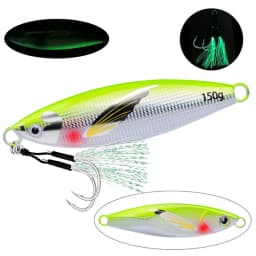 1pc 30g-120g Micro Slow Sink Quality Metal Jigging Fishing Lure Dubstep With Wing Skin Tuna Bass Spoon Jig Sea Boat Lure
