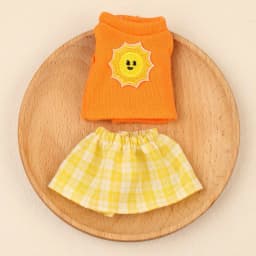 Doll Clothes Sleeveless Top Plaid JK Skirt Set Mini Dress Up Outfit Accessories For 10cm Joint Doll Fashion Doll Costume Gift