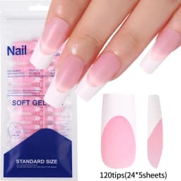 100pcs Black Almond Fake Nail Mid-length Solid Color Artificial Nail Removable Press On Nails Tip Almond Nail Art False Nail