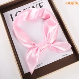 Solid-color Square Scarf single-color Imitation Silk Small Square Plain Glossy Satin Color Tween Performance Silk Scarf SJ19