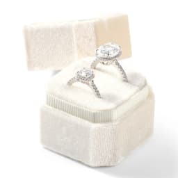 Oirlv Wedding Flanner Ring Box Engagement Triple Slot Square Ring Box Modern Wedding Marry Gifts Muti Color 1/2/3 Slots Ring Box