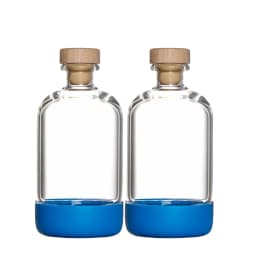 Inmeet Bar Professional 2PCS Immersion Bottle Set Multi-use Glass Bottle with Stopper for Wine Juice Oil Household Use