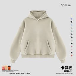 JMD Retro Winter 390gsm Washed Fleece Solid Hoodie For Man Unisex Boxyfit Distressed Soft Warm Hooded Pullovers Coat QH0161