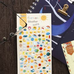 Lovely 1 Sheet PVC Stickers for Diary Scrapbook Notebooks Decoration Stationery Sticker Cartoon Packing Label School Supply
