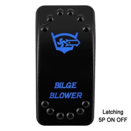 Waterproof Rocker Switch with Blue LED | 12V/24V Latching & Momentary (SPST/ DPDT) | for Marine, UTV, ATV, RZR, Automotive