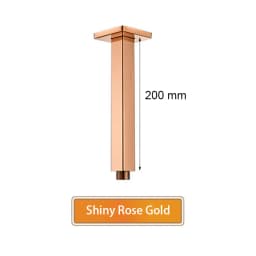 Bathroom Accessories Shower Arm Square Wall & Ceiling Mounted Shower Head Support Brushed Gold, Black, Gold, Rose, Gun Metal