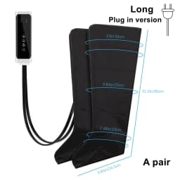 Electric Pneumatic Leg Massager Kneading Squeezing Extended Version for Deep Relaxation of Thighs Calves Feet Comes With Remote