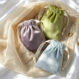50Pcs Soft Velvet Jewelry Drawstring Bag Gift Packaging Sachet Wedding Birthday Party Favor Candy Storage Display Festival Pouch