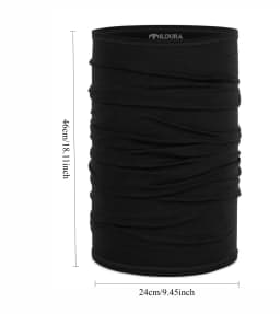 100% Merino Wool Neck Gaiter Light Quick Dry Breathable Face Mask for Ski Hiking Neck Tube Scarf Multifunctional Headwear