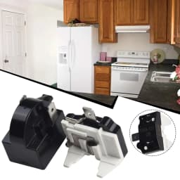 1 Set Refrigerator PTC Starter Relay Replacement Compressor Overload Protector For Mini Fridges Coolers Easy To Install