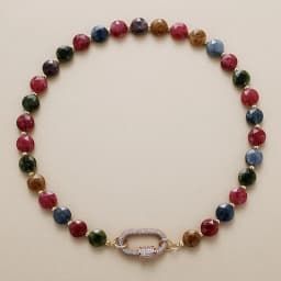 Minimalist Aesthetic Natural Stone Amazonite Handmade Brass Charm Elegant Choker Necklaces Bohemia Designer Woma Jewelry